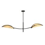 Emibig Lampa sufitowa Lotus Stal Czarny | Nadaje Się Do 2x E14 - Max 10W