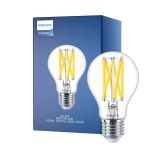 Philips Master LED E27 Gruszka Włókno Przezroczysty 10.5W 1521lm - 922-927 Dim To Warm | Najlepsze Renderowanie Kolorów - Ściemnianie - Zamienne 100W
