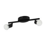 Eglo Lampa sufitowa Buzz-LED Stal Czarny 2x2.8W 2x250lm - 830 Ciepła Biel | IP20 - W Tym 2x GU10